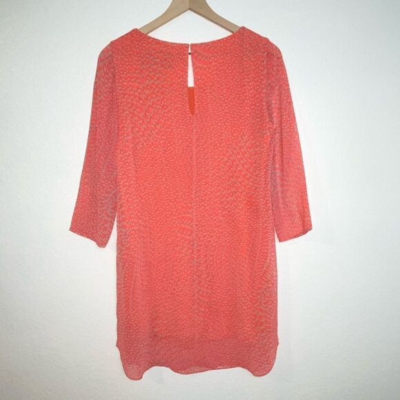 Rory Beca  Mini Silk Dress Neon Pink Orange Small - Picture 4 of 8